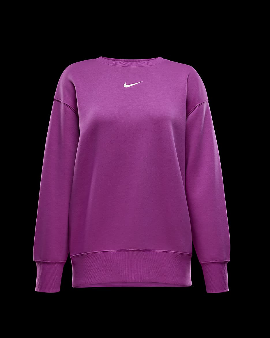 Nike pink mini gold swoosh sweatshirt hotsell